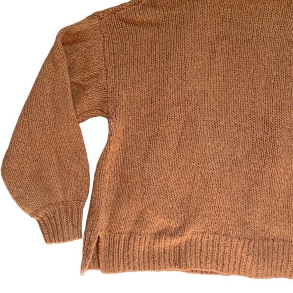 MADEWELL Women's Cozy Casual Camel Tan Alpaca Wool Oversized Knit Cardigan Sz S - Picture 9 of 9